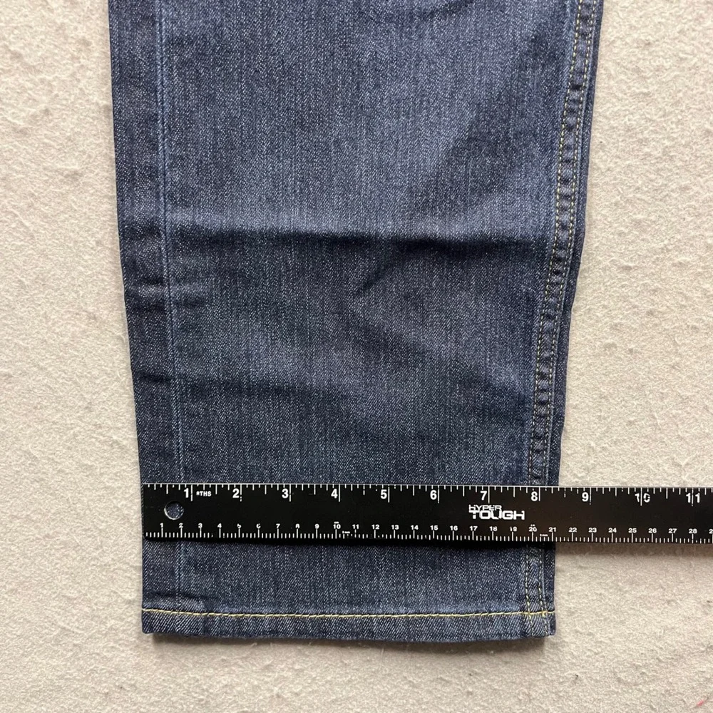 Levis 505 Regular Fit Jeans Mens 34x32 Dark Wash Straight Leg Denim 00505-1314